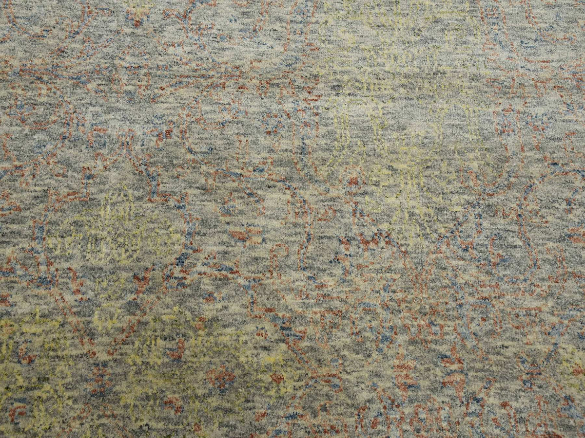 Modern / Contemporary hand-knotted wool rug in Multicolored, 8'10" x 12' — SKU O075189 (view 8)
