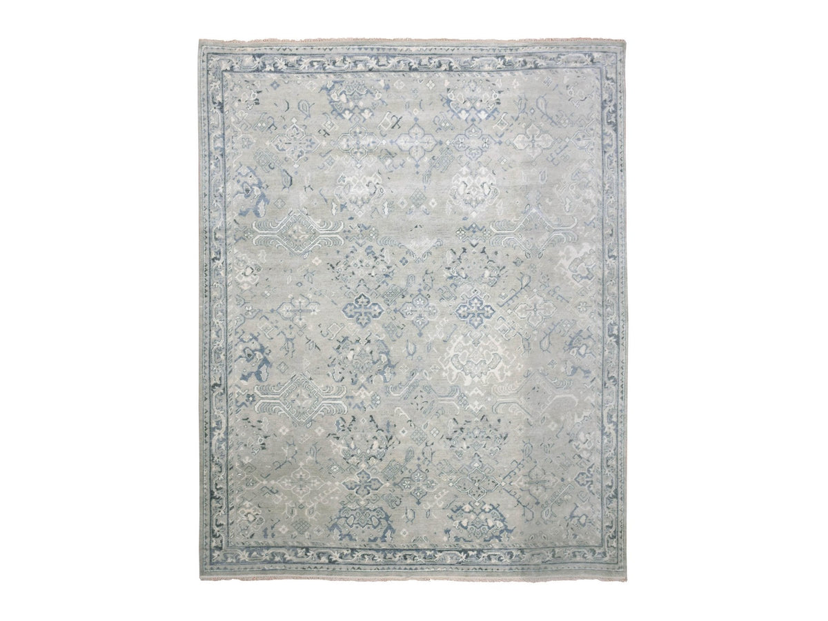 Oushak Oushak hand-knotted wool rug in Gray, 8'2" x 9'10" — SKU O075206