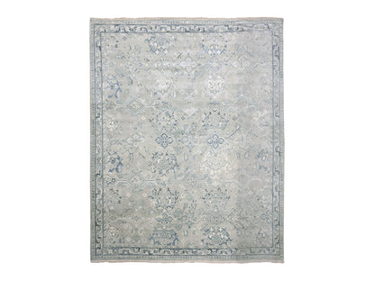 Oushak Oushak hand-knotted wool rug in Gray, 8'2" x 9'10" — SKU O075206