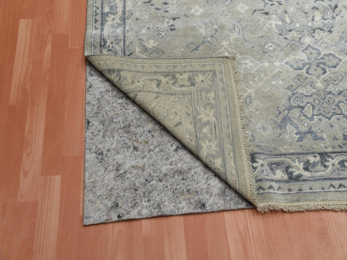 Oushak Oushak hand-knotted wool rug in Gray, 8'2" x 9'10" — SKU O075206 (view 4)