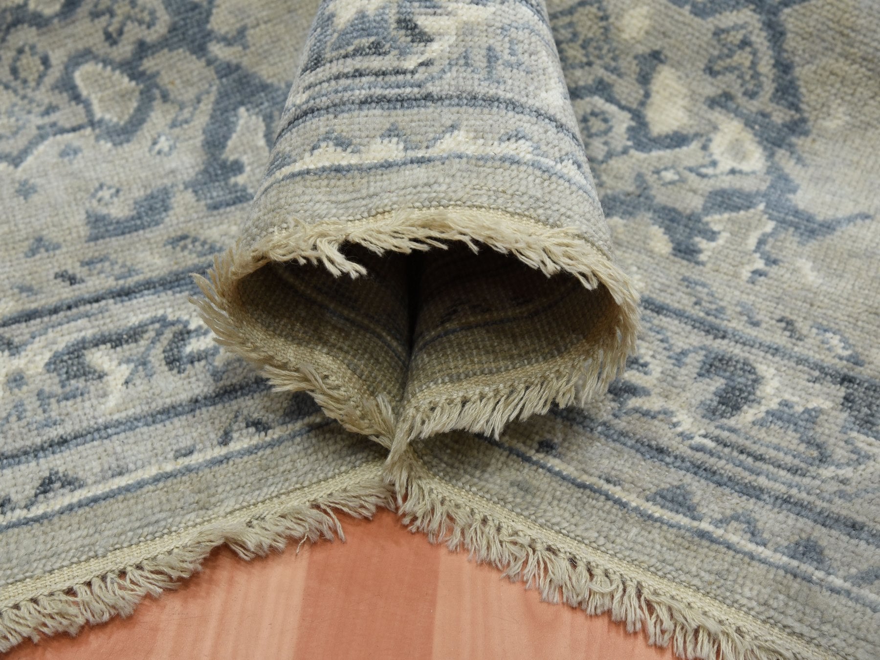 Oushak Oushak hand-knotted wool rug in Gray, 8'2" x 9'10" — SKU O075206 (view 5)