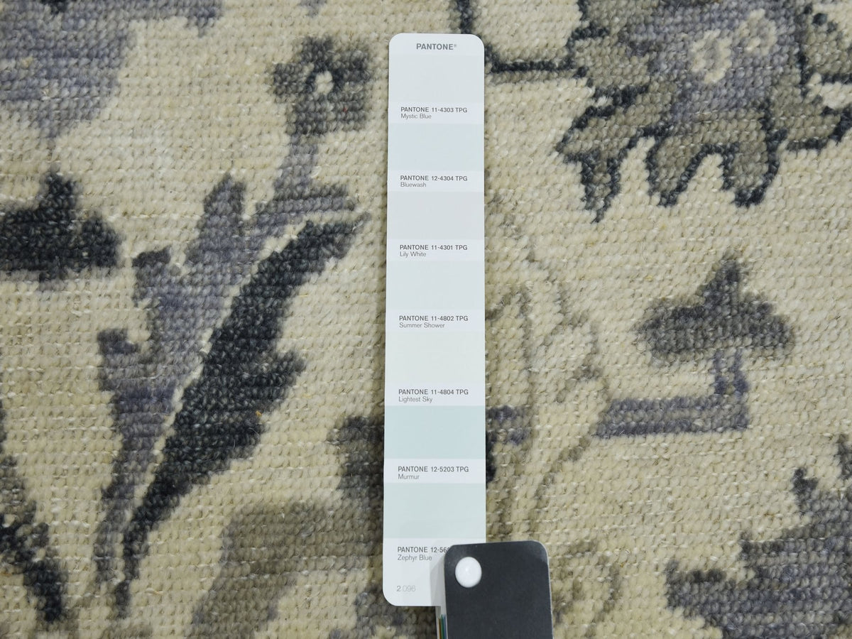 Oushak Oushak hand-knotted wool rug in Ivory, 8'2" x 10'5" — SKU O075207 (view 7)
