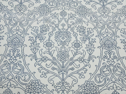Agra Transitional hand-knotted cotton rug in Ivory, 9'4" x 11'9" — SKU O075214 (view 8)