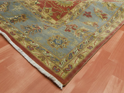 Sultanabad Fine Oriental hand-knotted wool rug in Red & Blue, 9'10" x 15'4" — SKU O075228 (view 6)