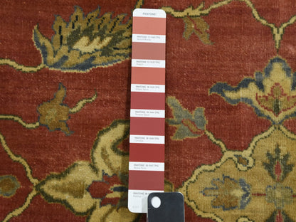 Sultanabad Fine Oriental hand-knotted wool rug in Red & Blue, 9'10" x 15'4" — SKU O075228 (view 7)