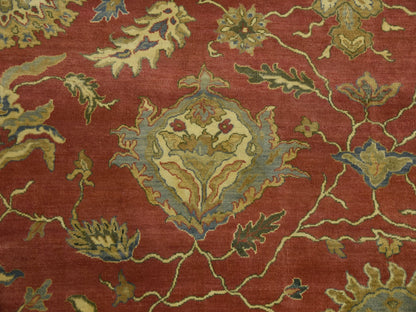 Sultanabad Fine Oriental hand-knotted wool rug in Red & Blue, 9'10" x 15'4" — SKU O075228 (view 8)