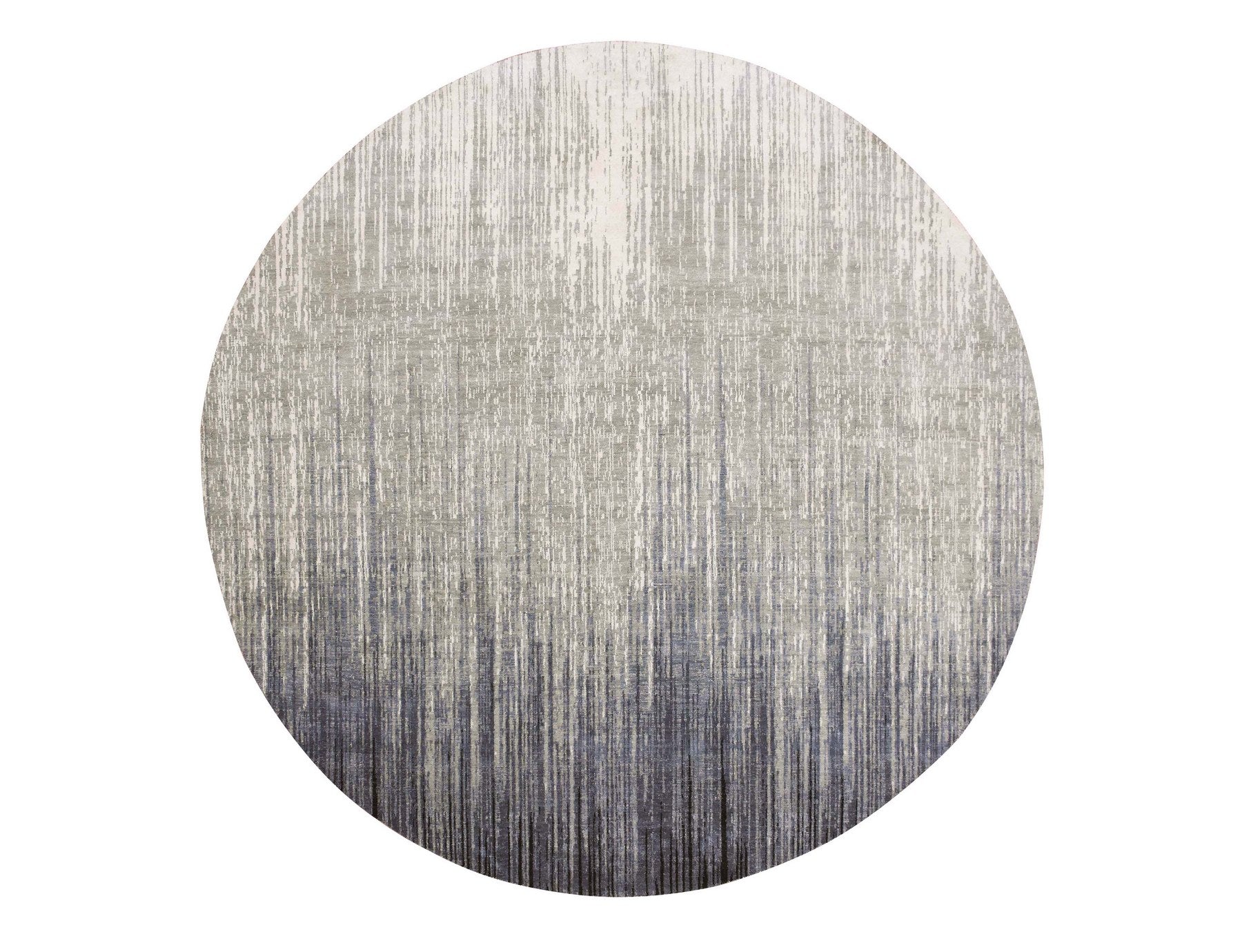 Modern / Contemporary hand-knotted wool rug in Gray, 10' x 10' — SKU O075251