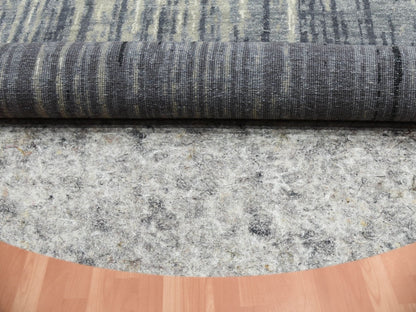 Modern / Contemporary hand-knotted wool rug in Gray, 10' x 10' — SKU O075251 (view 4)