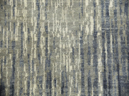 Modern / Contemporary hand-knotted wool rug in Gray, 10' x 10' — SKU O075251 (view 8)