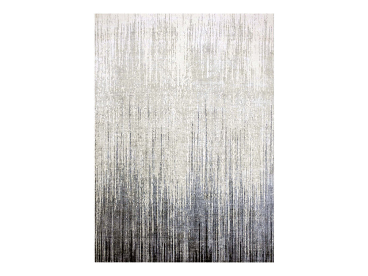 Modern / Contemporary hand-knotted wool rug in Gray, 10'1" x 14'2" — SKU O075252