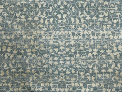 Blue 9'0" x 12'3" Modern and Contemporary Hand knotted Wool Rug - Sku: O075253