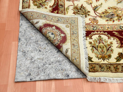Ivory 8'1" x 10'0" Rajasthan Hand knotted Wool/Silk Rug - Sku: O075272