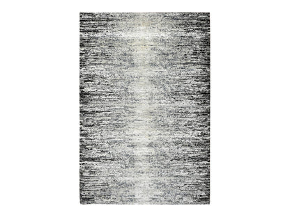 Black 6'0" x 9'0" Modern and Contemporary Hand knotted Wool/Silk Rug - Sku: O075285