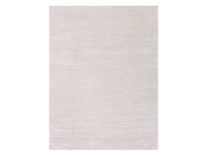 Ivory 8'10" x 11'10" Modern and Contemporary Hand knotted Wool/Silk Rug - Sku: O075298