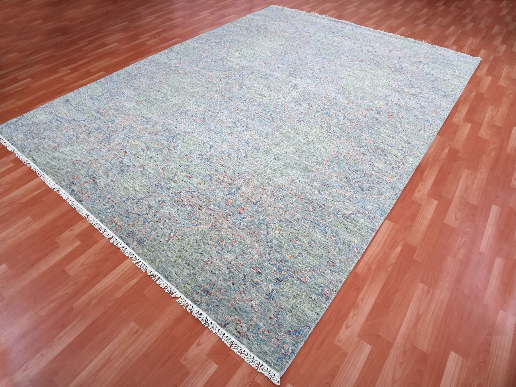 Oushak Oushak hand-knotted wool rug in Gray, 9'1" x 12'1" — SKU O075303 (view 3)