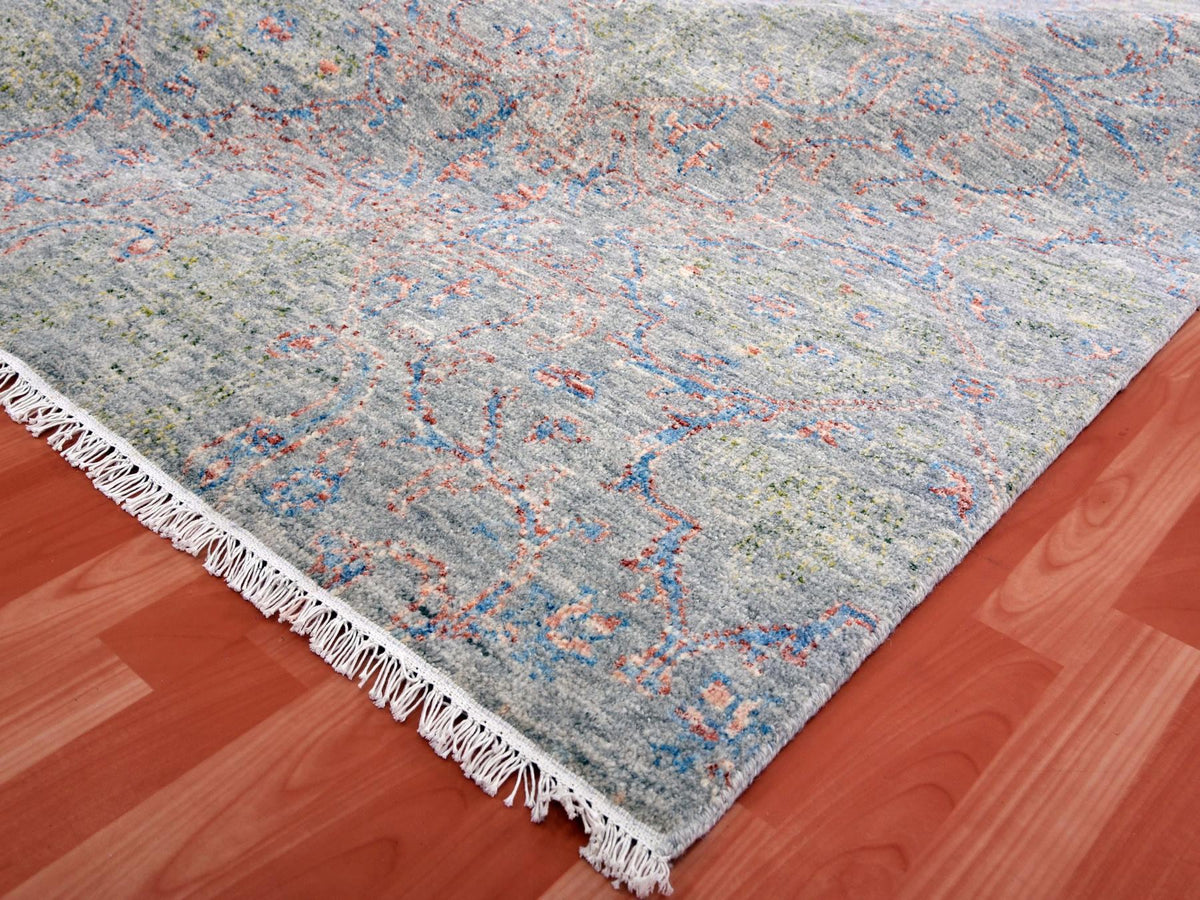 Oushak Oushak hand-knotted wool rug in Gray, 9'1" x 12'1" — SKU O075303 (view 6)