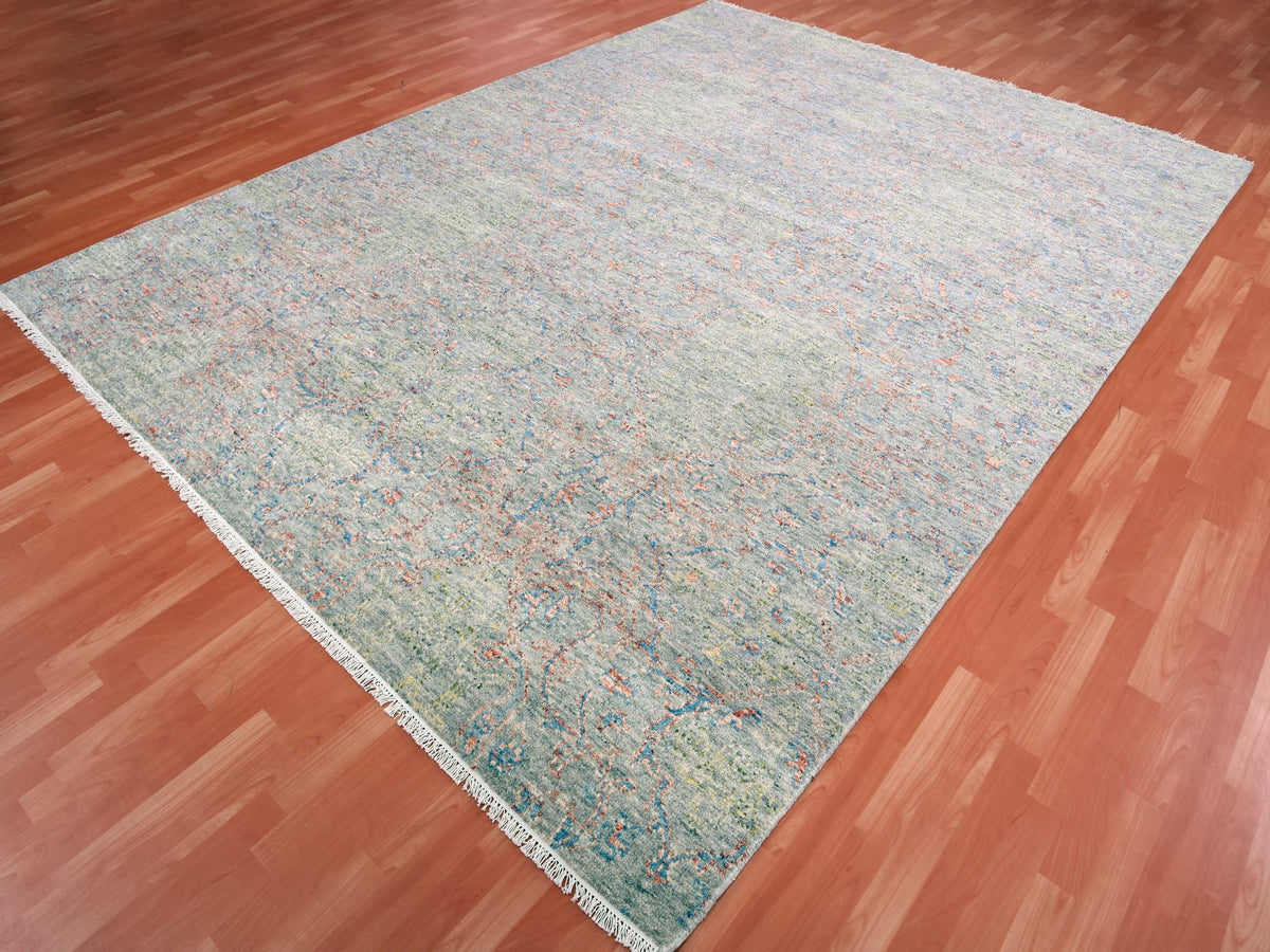 Oushak Oushak hand-knotted wool rug in Gray, 9' x 11'10" — SKU O075305 (view 3)