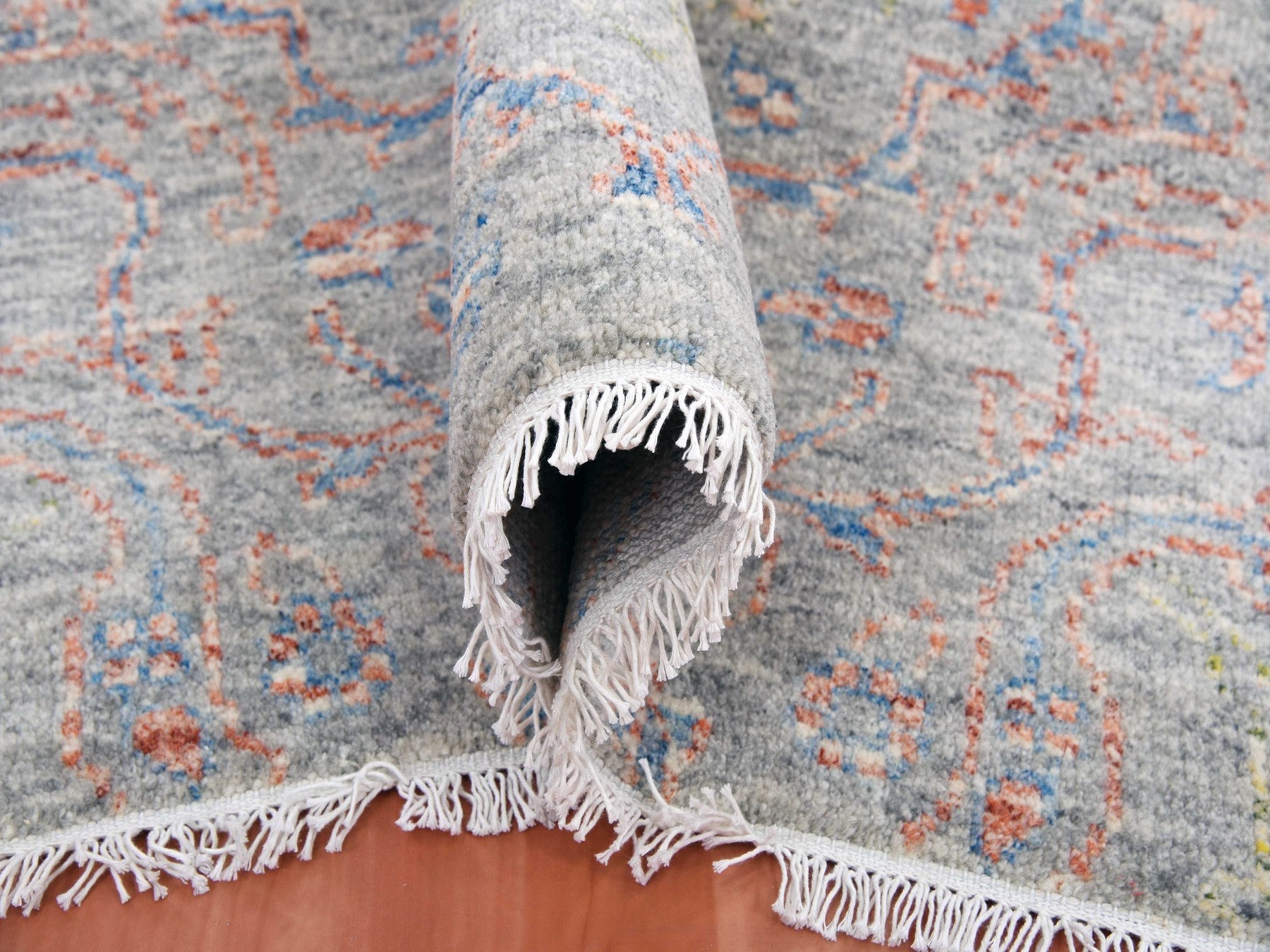 Oushak Oushak hand-knotted wool rug in Gray, 9' x 11'10" — SKU O075305 (view 5)