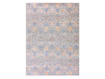 Modern / Contemporary hand-knotted wool rug in Gray, 9' x 12'4" — SKU O075306