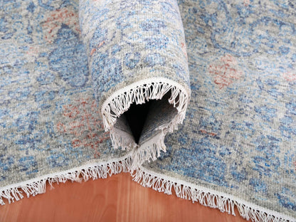 Modern / Contemporary hand-knotted wool rug in Gray, 9' x 12'4" — SKU O075306 (view 5)