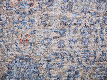 Grey 9'0" x 12'4" Modern / Contemporary Hand knotted Wool Rug - Sku: O075306