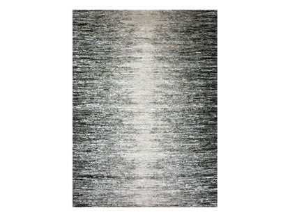 Modern / Contemporary hand-knotted wool/silk rug in Black, 9'10" x 14'0", SKU O075335