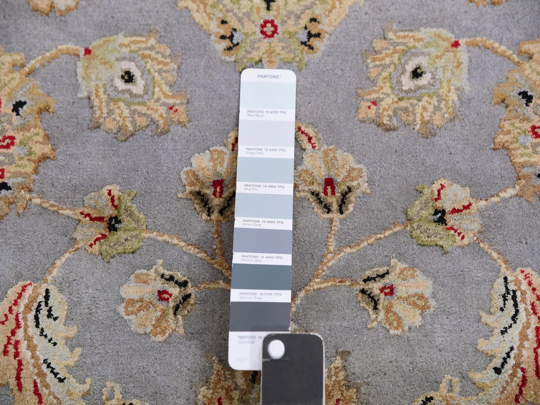 Rajasthan Traditional hand-knotted wool runner in Blue, 2'8" x 21'0", SKU O075364