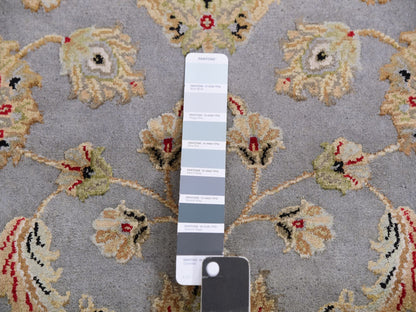 Rajasthan Traditional hand-knotted wool runner in Blue, 2'8" x 21'0", SKU O075364