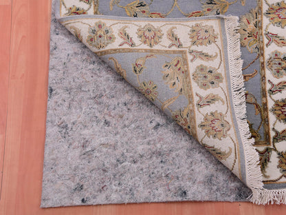 Rajasthan Traditional hand-knotted wool runner in Blue, 2'7" x 18'8", SKU O075365