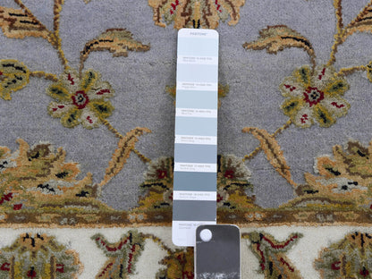 Rajasthan Traditional hand-knotted wool runner in Blue, 2'7" x 18'8", SKU O075365