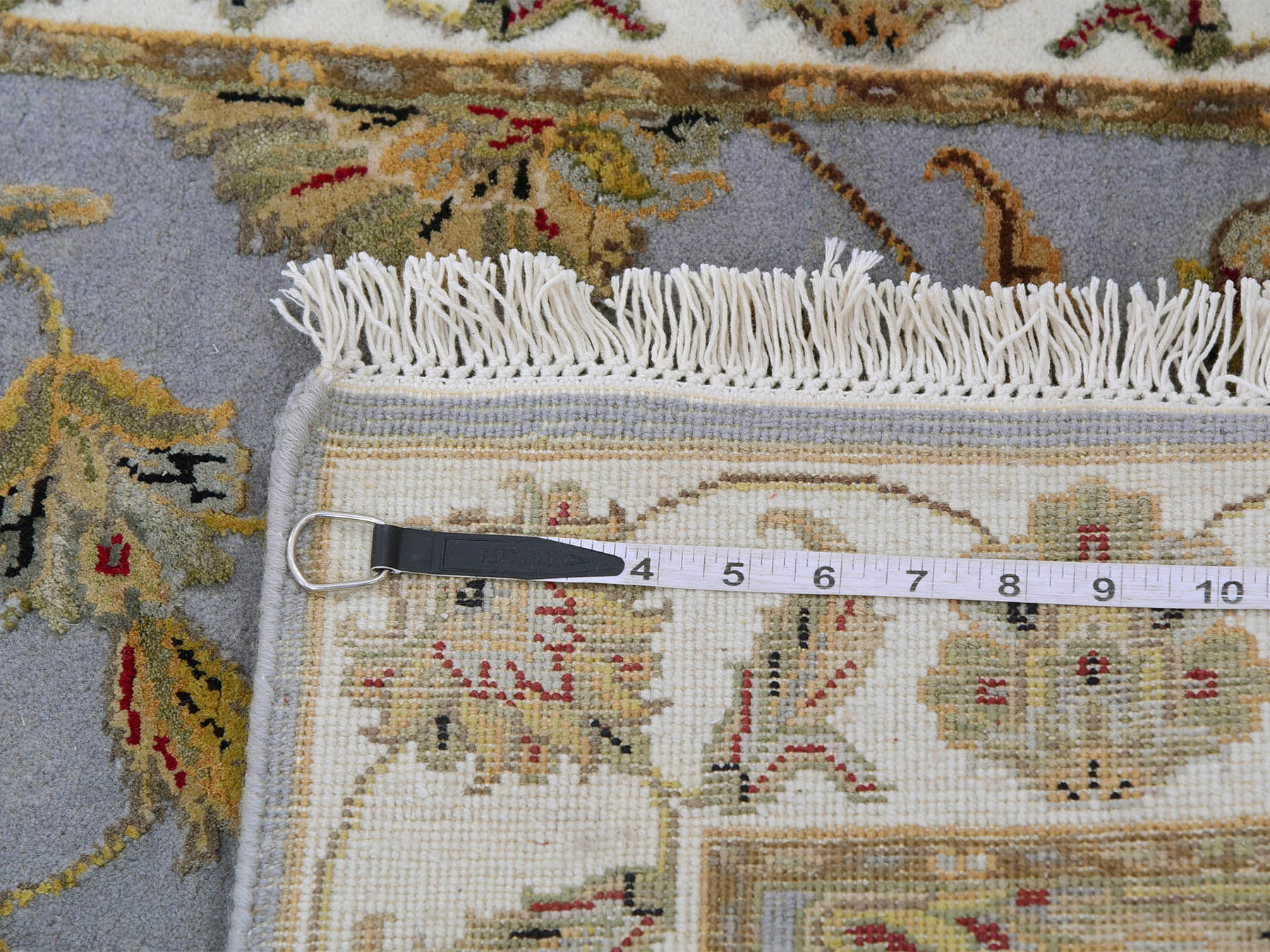 Rajasthan Traditional hand-knotted wool runner in Blue, 2'7" x 18'8", SKU O075365