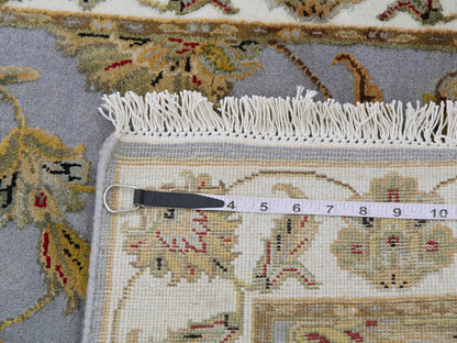 Rajasthan Traditional hand-knotted wool runner in Blue, 2'7" x 18'8", SKU O075365