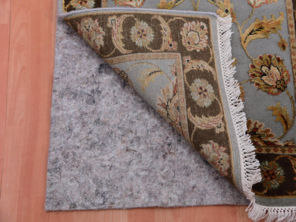 Grey 2'8" x 20'8" Rajasthan Hand knotted Wool Rug - Sku: O075371