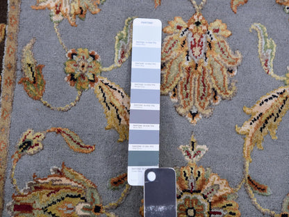 Grey 2'8" x 20'8" Rajasthan Hand knotted Wool Rug - Sku: O075371