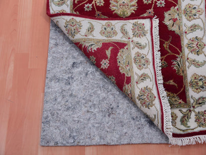 Red 2'8" x 21'0" Traditional Hand knotted Wool Rug - Sku: O075373