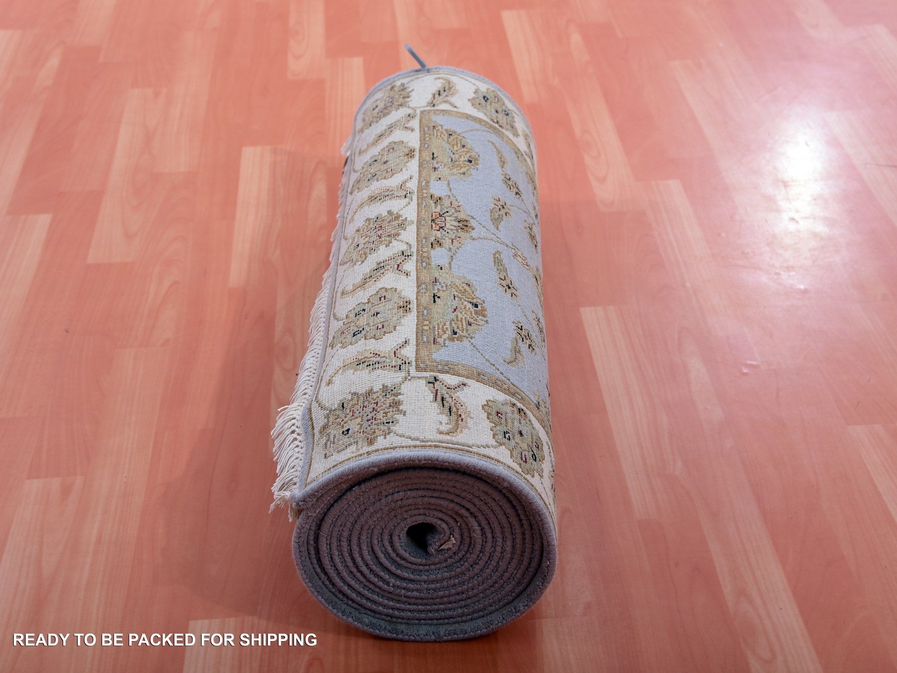 Rajasthan Traditional hand-knotted wool runner in Blue, 2'8" x 17'1", SKU O075376