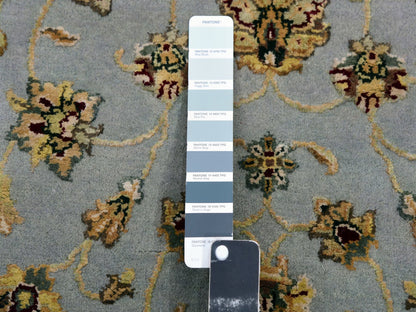 Rajasthan Traditional hand-knotted wool runner in Blue, 2'7" x 14'0", SKU O075377