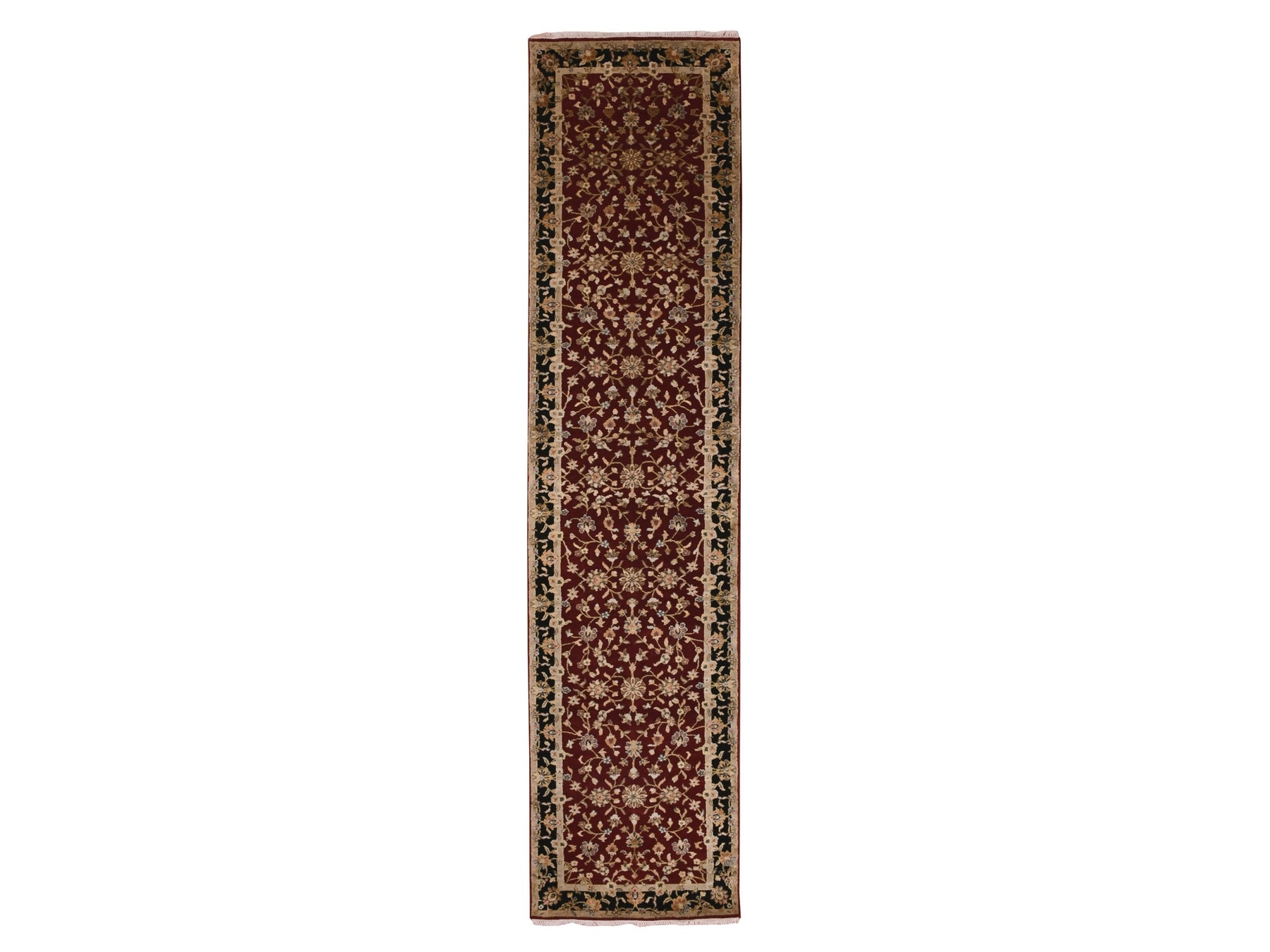 Rajasthan Traditional hand-knotted wool runner in Red, 2'9" x 12'3", SKU O075378