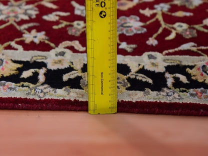 Red 2'9" x 12'3" Traditional Hand knotted Wool Rug - Sku: O075378