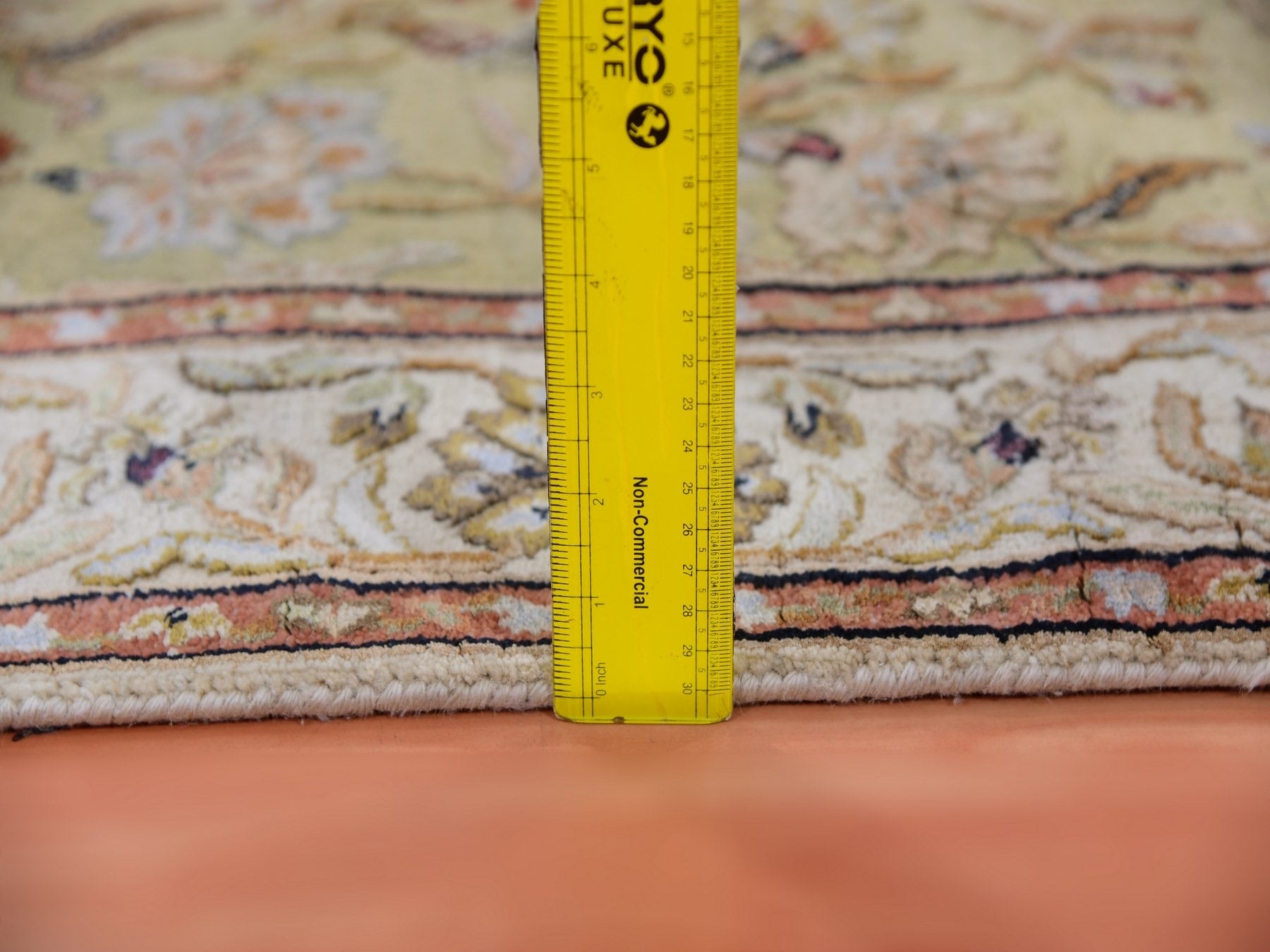 Rajasthan Traditional hand-knotted wool runner in Green, 3'0" x 12'1", SKU O075379