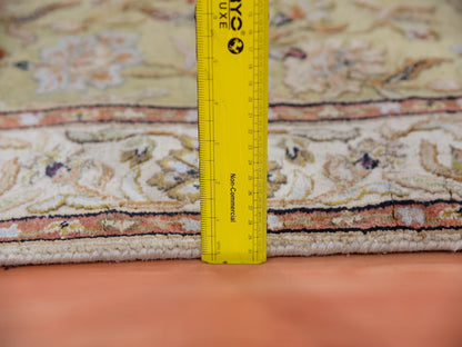 Rajasthan Traditional hand-knotted wool runner in Green, 3'0" x 12'1", SKU O075379
