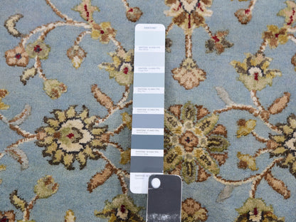 Rajasthan Traditional hand-knotted wool runner in Blue, 3'0" x 12'2", SKU O075380