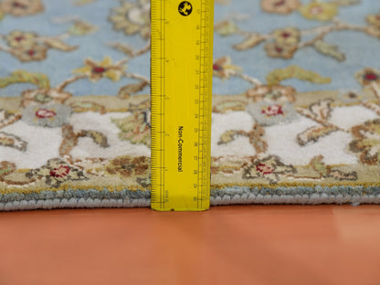 Rajasthan Traditional hand-knotted wool runner in Blue, 3'0" x 12'2", SKU O075380