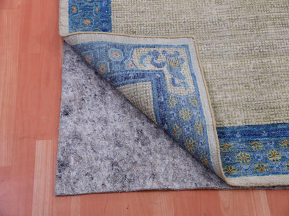Grey 9'1" x 12'1" Traditional Hand knotted Wool Rug - Sku: O075409