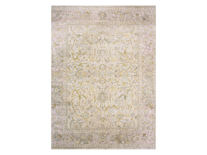 Oushak hand-knotted wool/silk rug in Beige, 12'0" x 15'7", SKU O075430