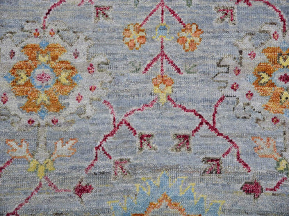 Grey 10'0" x 13'6" Transitional Hand knotted Wool Rug - Sku: O075450
