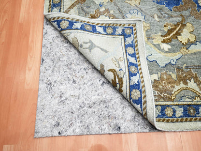 Ivory 9'2" x 12'1" Transitional Hand knotted Wool Rug - Sku: O075473