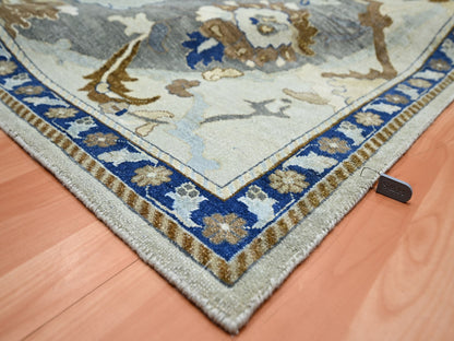 Ivory 11'11" x 15'5" Transitional Hand knotted Wool Rug - Sku: O075474