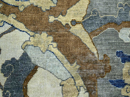 Ivory 11'11" x 15'5" Transitional Hand knotted Wool Rug - Sku: O075474