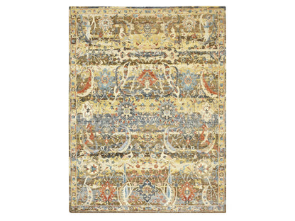 Transitional hand-knotted wool rug in Brown, 9'1" x 12'0", SKU O075489